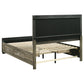 Kauffman Wood Queen Storage Panel Bed Washed Taupe