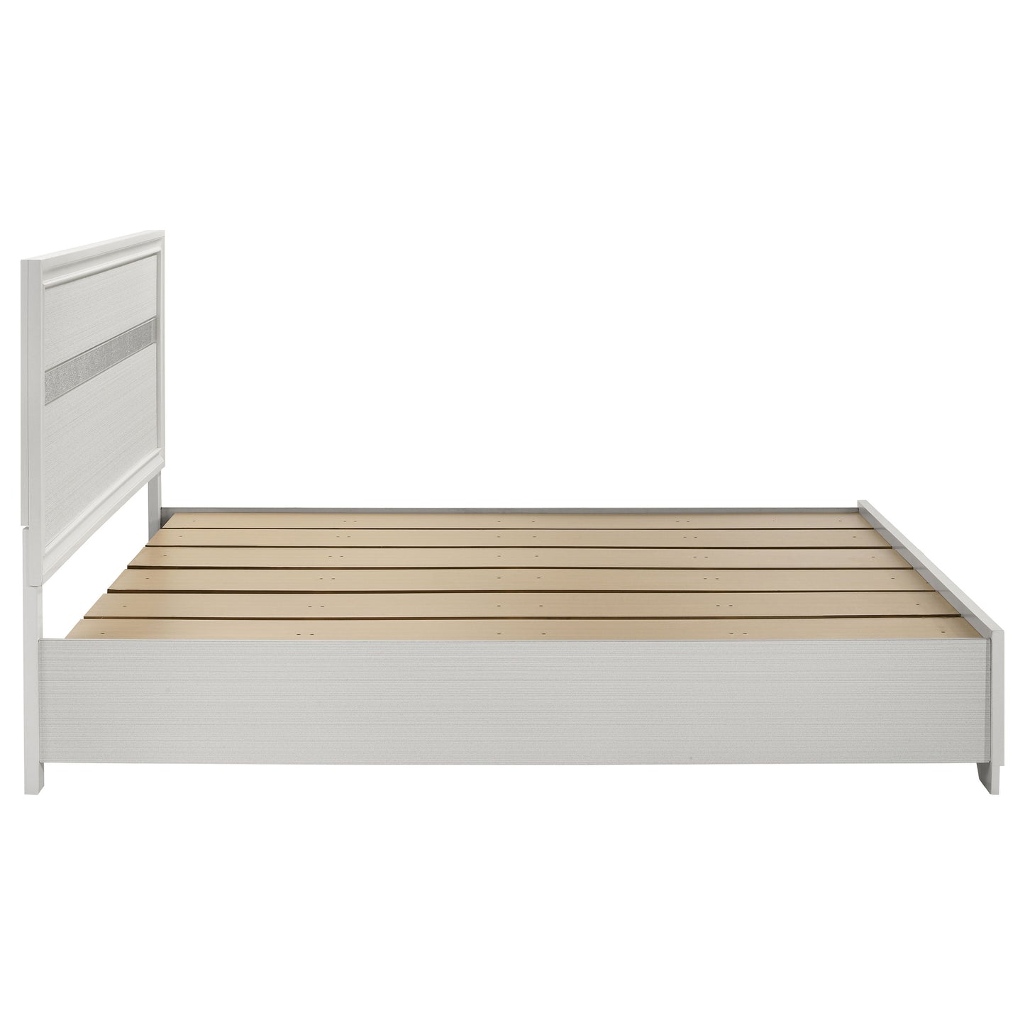 Miranda 51-inch Wood California King Storage Panel Bed White