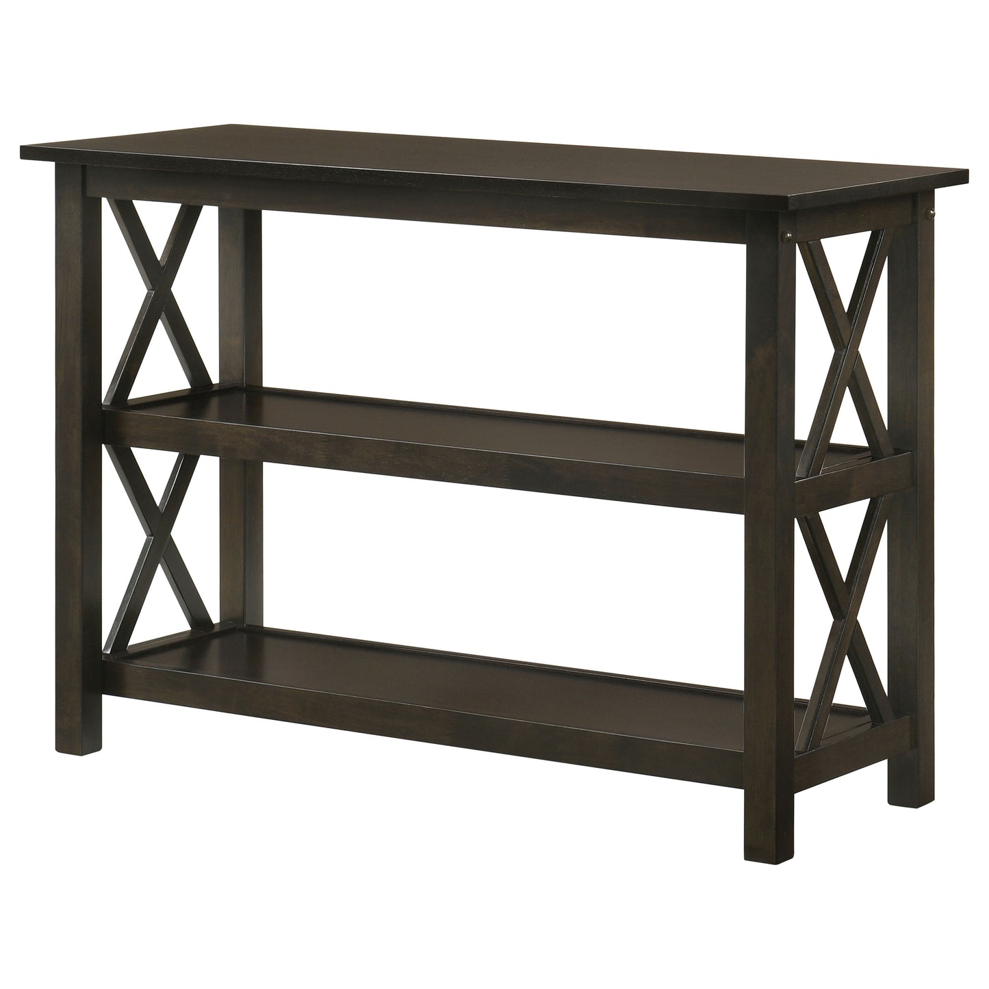 Rachelle 2-shelf Wood Entryway Console Table Deep Merlot