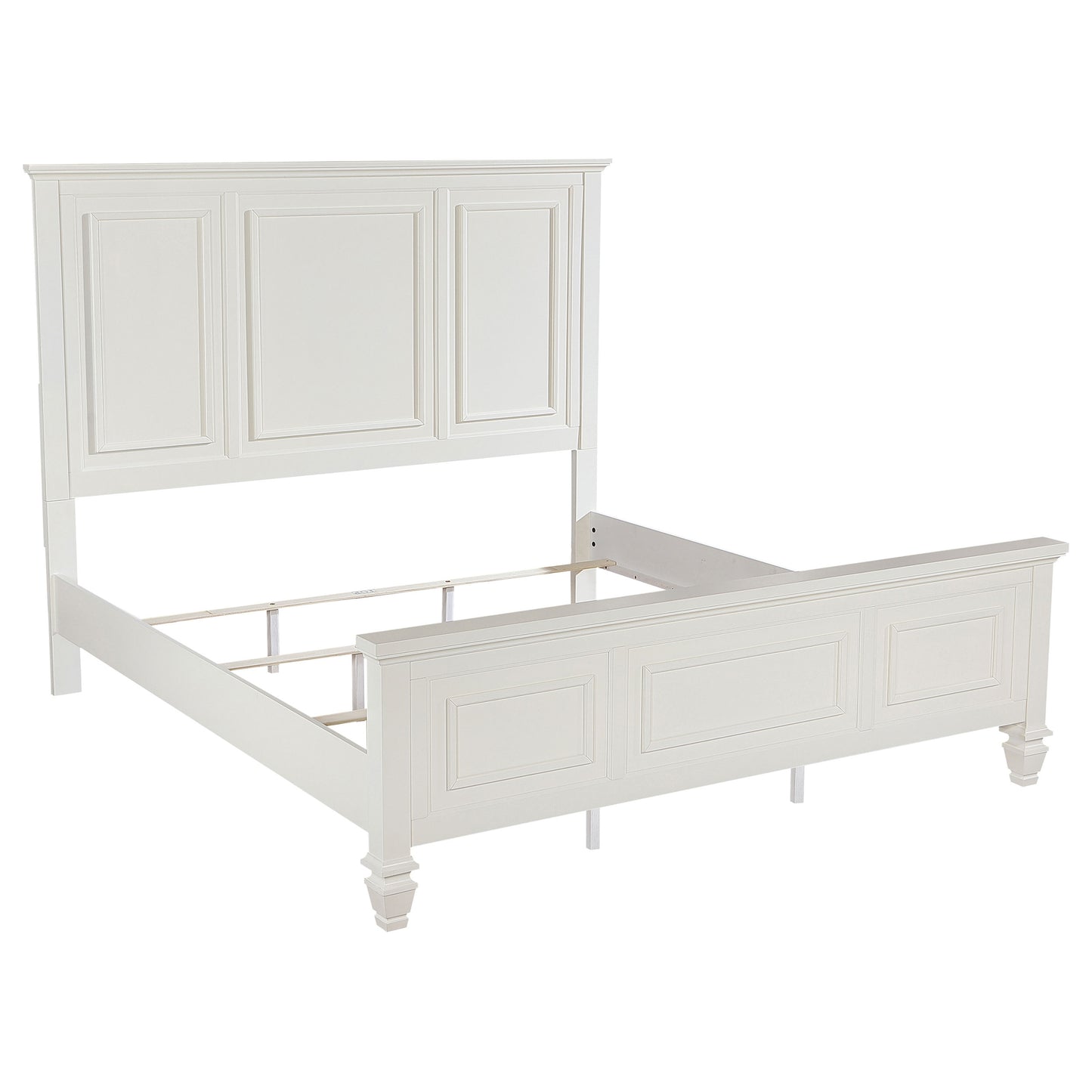 Sandy Beach 4-piece Eastern King Bedroom Set Cream White