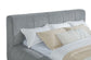 Wilshire Upholstered Eastern King Platform Bed Grey