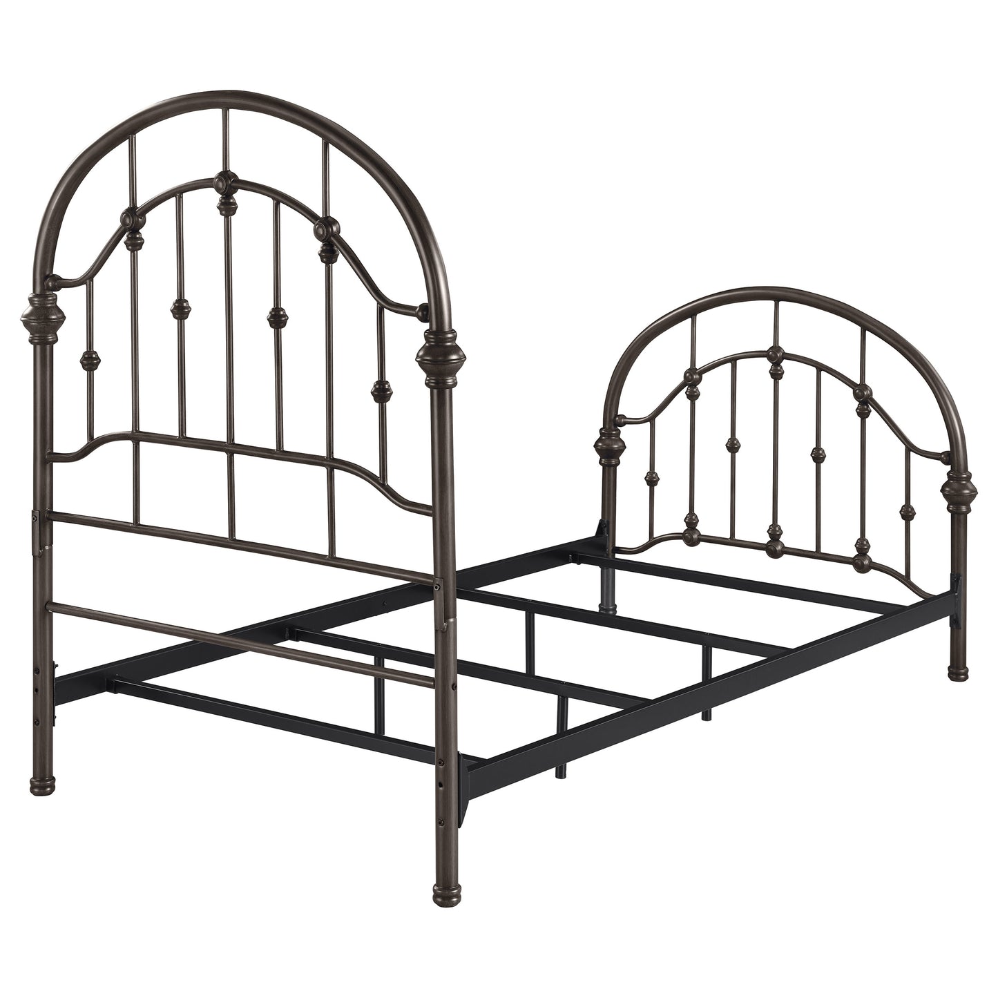 Rowan Metal Twin Open Frame Bed Dark Bronze