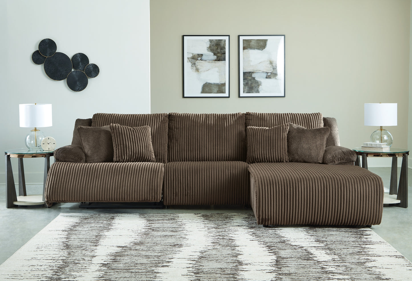 Top Tier 3-Piece Sectional Sofa Chaise