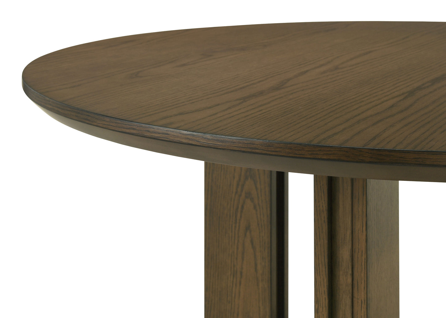 Ottowa 47-inch Round Wood Dining Table with Shelf Brown