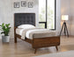 Robyn Wood Twin Platform Bed Dark Walnut