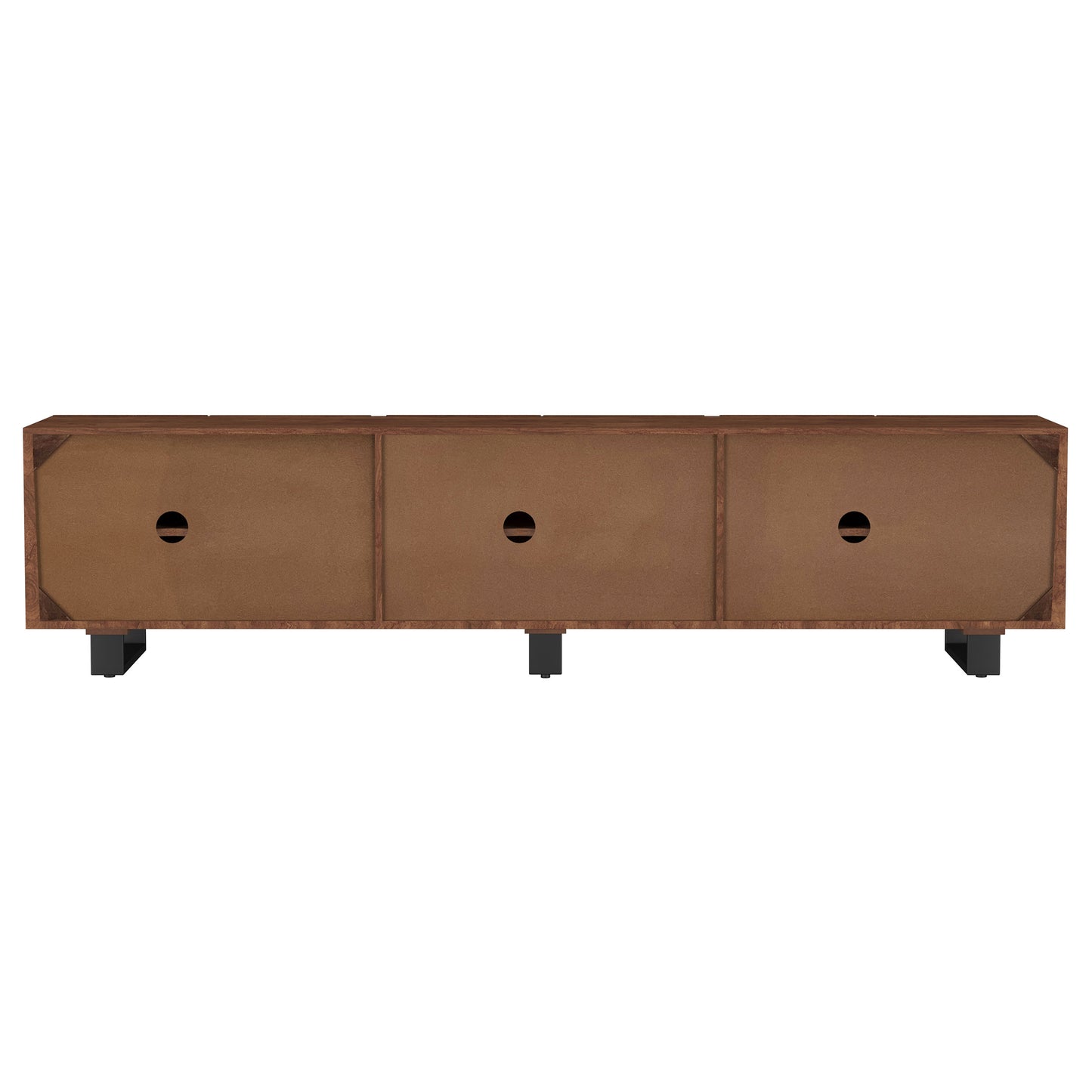 Trask 86-inch Wood TV Stand Media Console Mango Brown