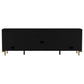 Arini Rattan Cane 2-door TV Stand Media Console Black