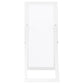 Cadence Tempered Glass Full Length Mirror White High Gloss