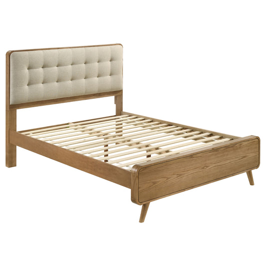 Robyn Wood Eastern King Platform Bed Light Ash