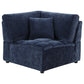 Atlantic Corduroy Upholstered Corner Chair Blue