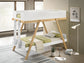 Frankie Twin Over Twin Bunk Bed with 7-inch Mattresses White