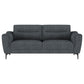 Nolan 2-piece Upholstered Sofa Set Charcoal