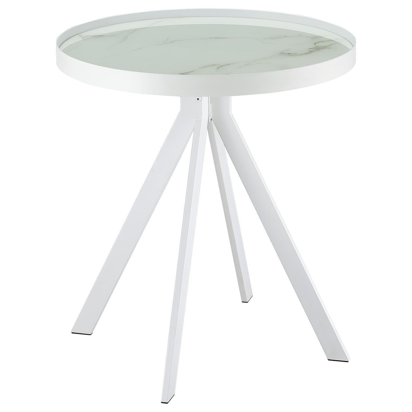 Briggs 2-piece Round Coffee and End Table Set White