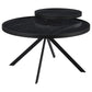 Briggs 3-piece Round Coffee and End Table Set Black