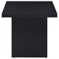 Max Square Engineered Laminate End Side Table Black