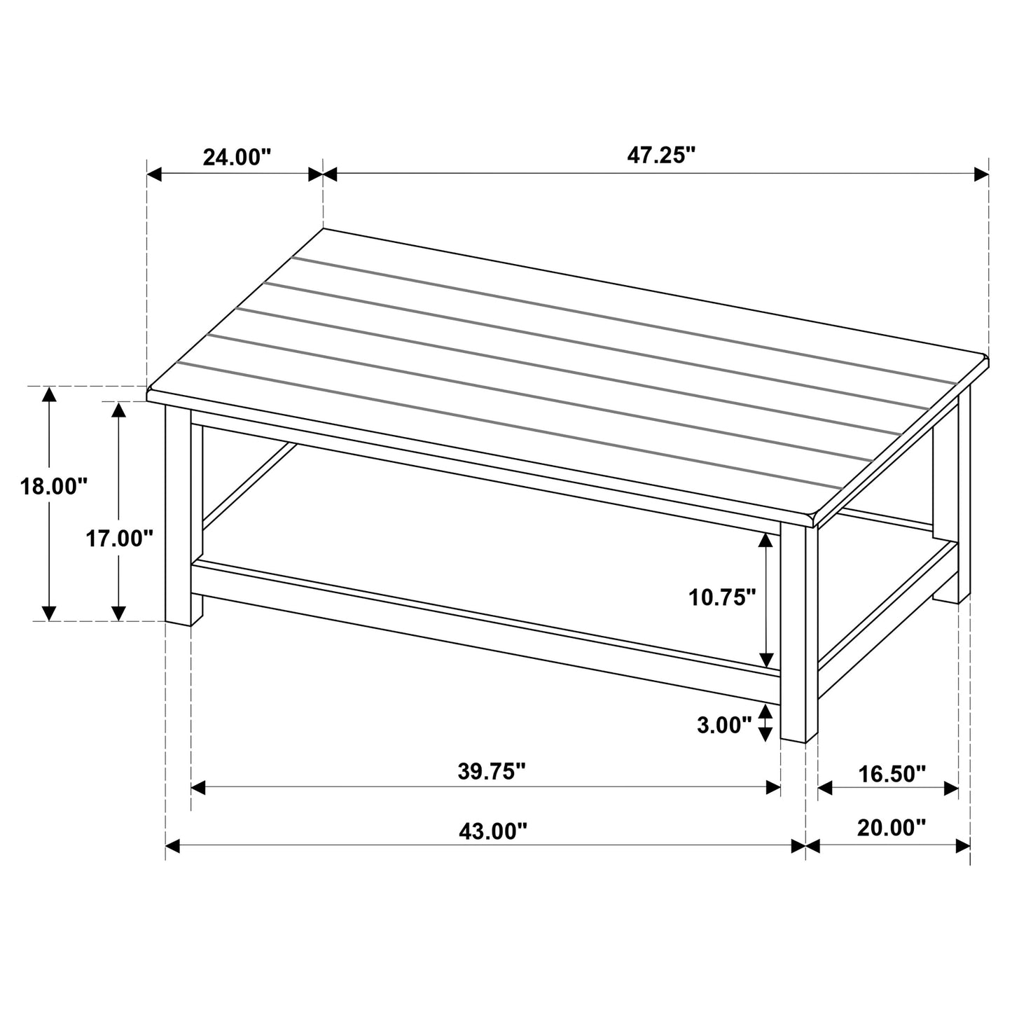 Payne 3-piece Coffee and End Table Set Distressed White