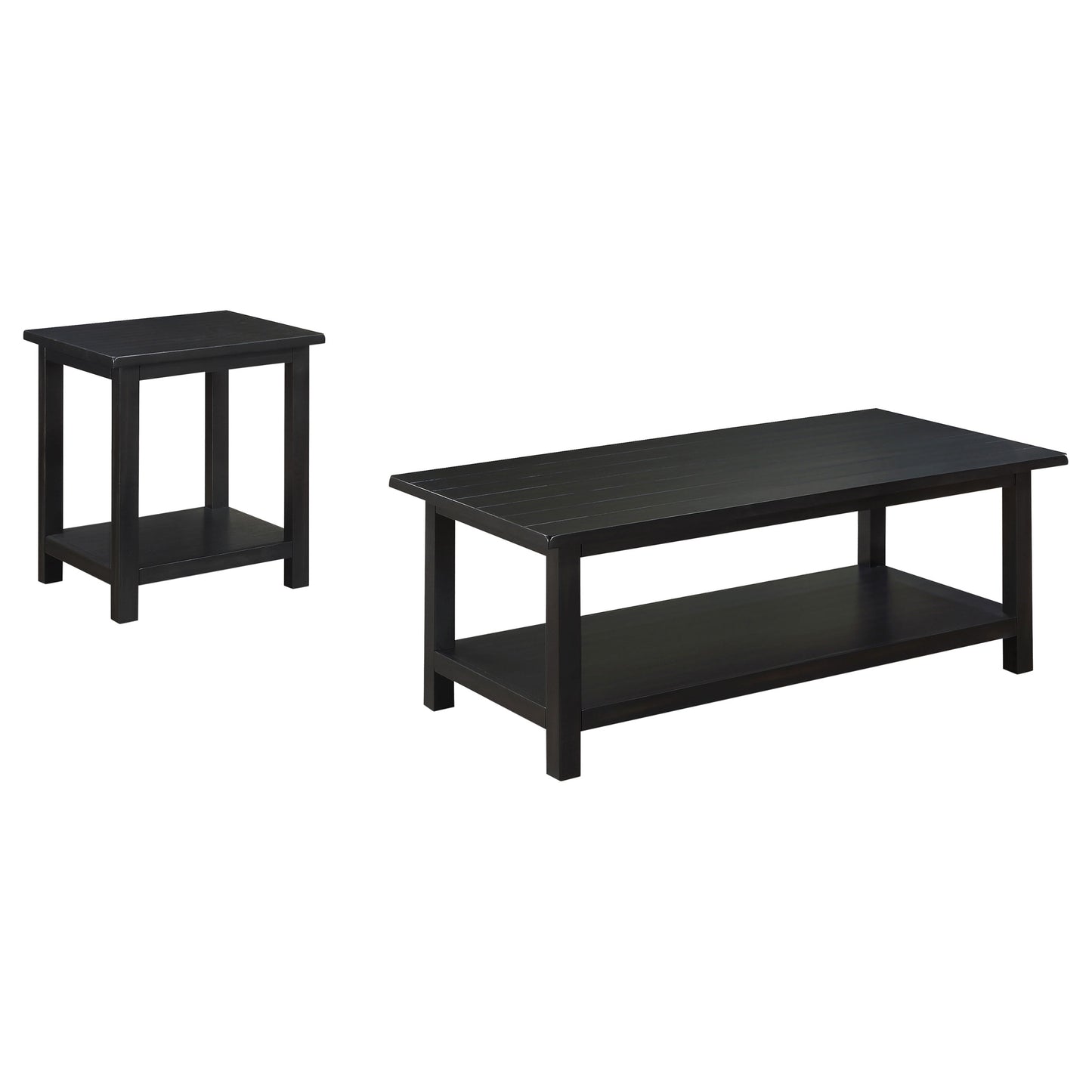 Payne 2-piece Coffee and End Table Set Distressed Java