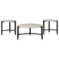 Tandi 3-piece Faux Marble Coffee and End Table Set White