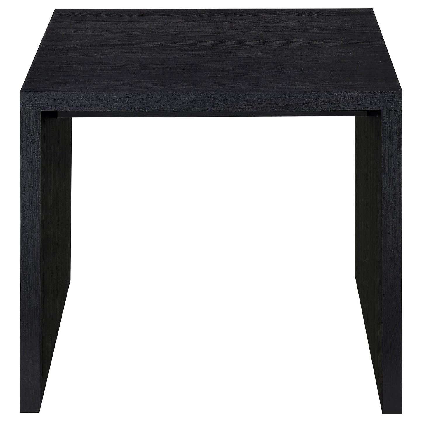 Knapp Engineered Wood Square Side End Table Black