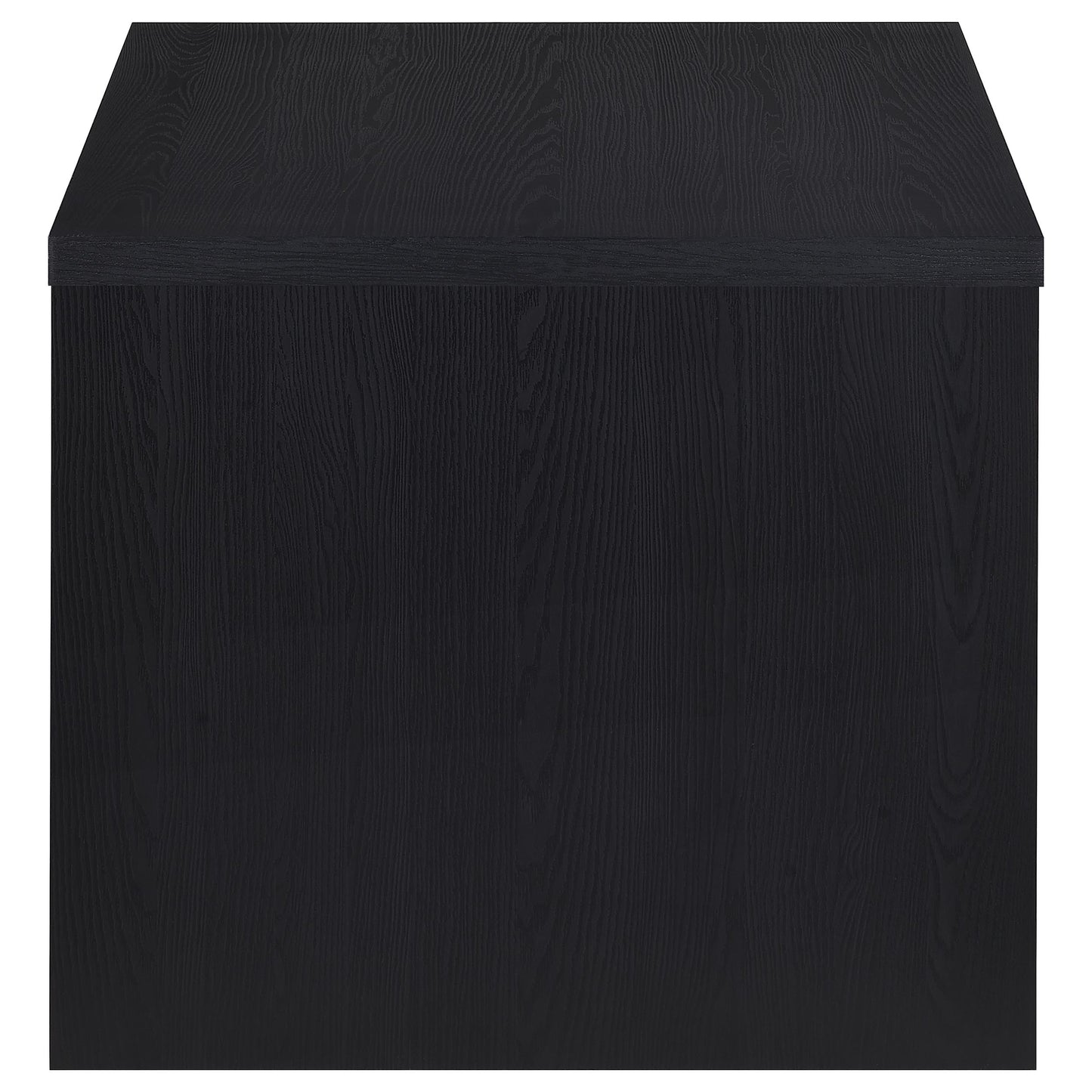 Knapp Engineered Wood Square Side End Table Black