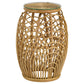 Dahlia 2-piece Round Rattan Coffee and End Table Set Natural