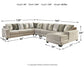 Ardsley 5-Piece Sectional with Ottoman