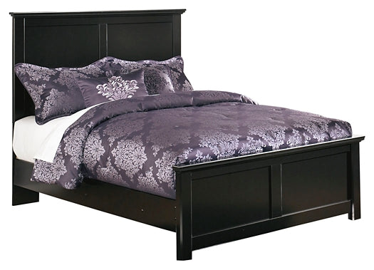 Maribel Full Panel Bed with Mirrored Dresser and 2 Nightstands