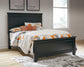 Lanolee Full Panel Bed with Mirrored Dresser and Nightstand