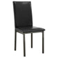 Garza Upholstered Dining Side Chair Black (Set of 2)