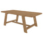 Sharon Rectangular 84-inch Wood Trestle Dining Table Brown