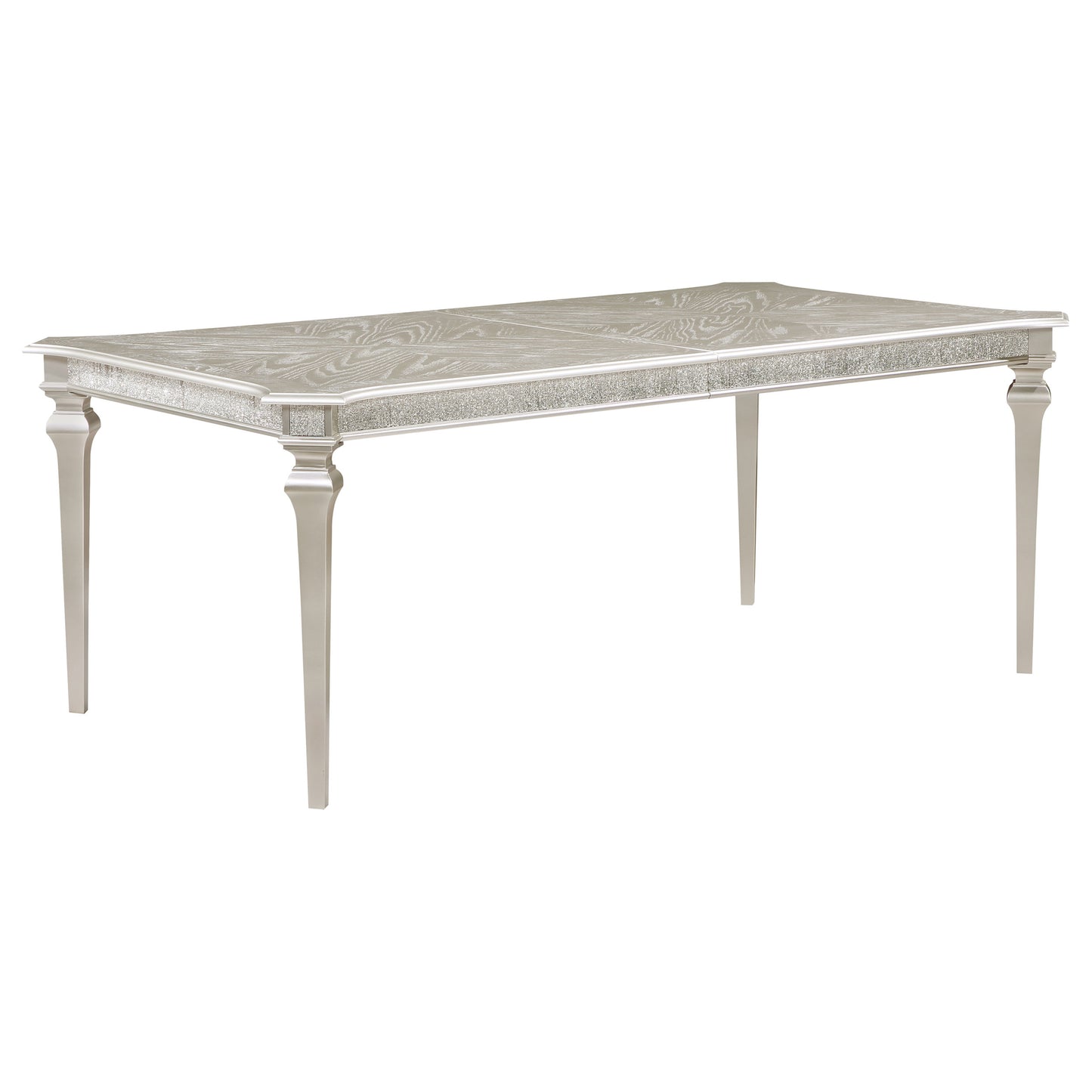 Evangeline 96-inch Extension Leaf Dining Table Silver Oak