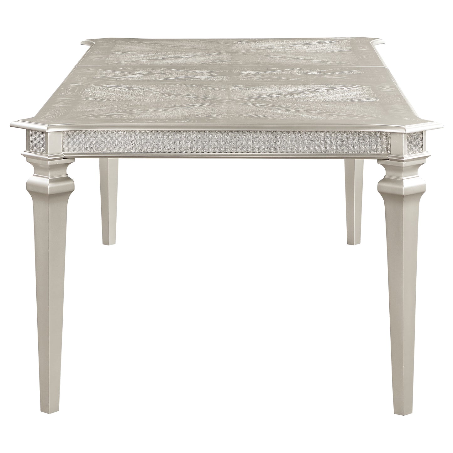 Evangeline 96-inch Extension Leaf Dining Table Silver Oak