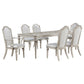 Evangeline 7-piece Extension Leaf Dining Set Silver Oak