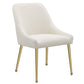 Mayette Upholstered Dining Side Chair Ivory (Set of 2)