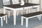 Kingman 72-inch 4-drawer Dining Table Distressed White