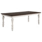 Madelyn 86-inch Extension Leaf Dining Table Coastal White