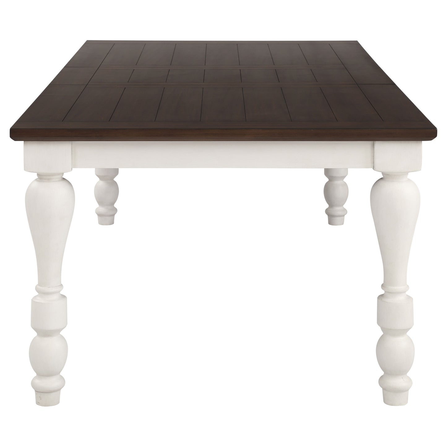 Madelyn 86-inch Extension Leaf Dining Table Coastal White