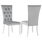 Kerwin Velvet Upholstered Dining Side Chair Grey (Set of 2)