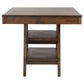 Dewey Rectangular 60-inch Counter Height Dining Table Walnut