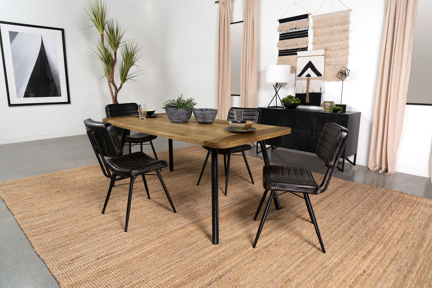 Maverick 70-inch Solid Wood Dining Table Natural Mango