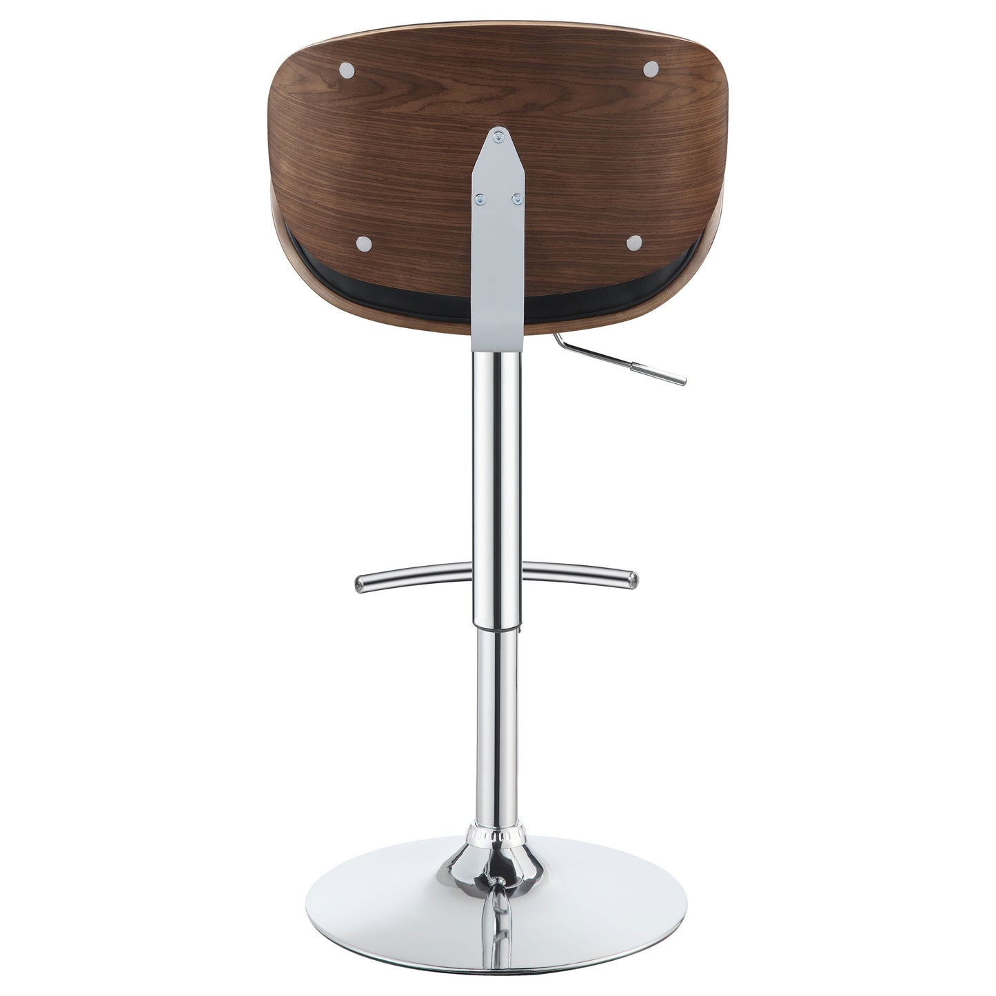 Harris Adjustable Bar Stool Black and Chrome