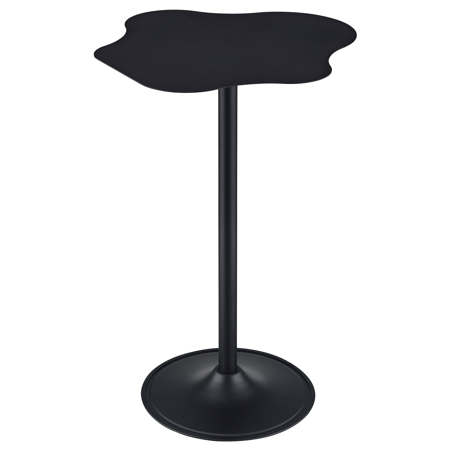 Keanu Curved 29-inch Cloud-Shaped Bistro Bar Table Black