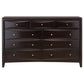 Phoenix 9-drawer Dresser Cappuccino