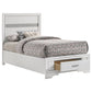 Miranda 51-inch Wood Twin Storage Panel Bed White