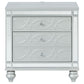 Gunnison 2-drawer Nightstand Silver Metallic