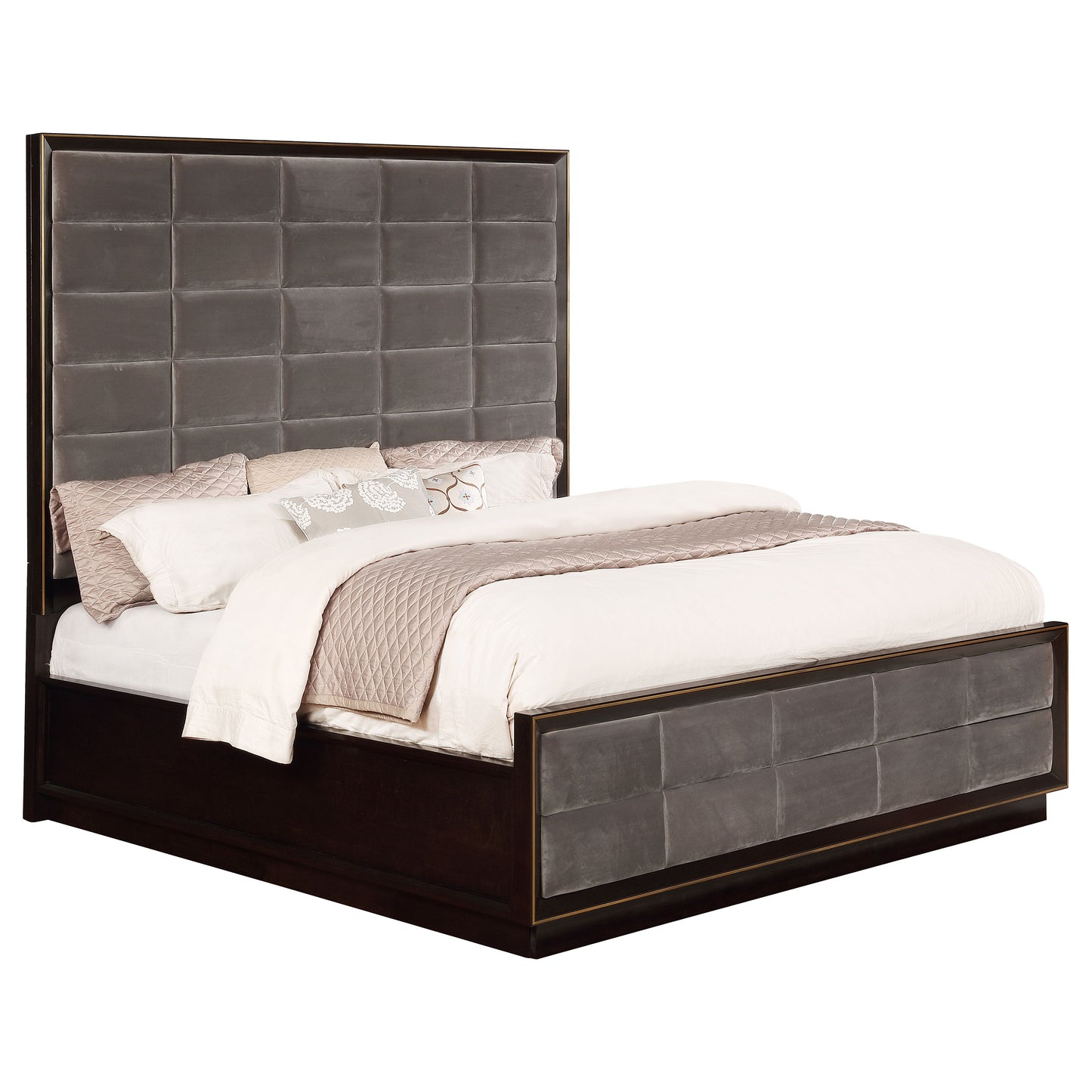 Durango 77-inch Eastern King Panel Bed Smoked Peppercorn