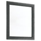 Melody Upholstered Dresser Mirror Grey