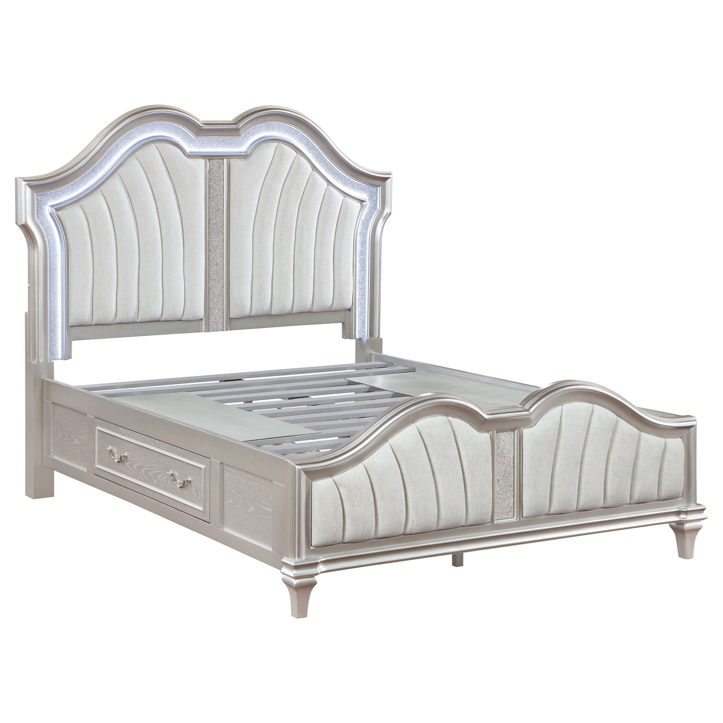 Evangeline 5-piece Queen Bedroom Set Silver Oak