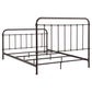 Livingston Metal Eastern King Open Frame Bed Dark Bronze