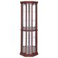 Appledale 6-shelf Corner Curio Display Cabinet Medium Brown